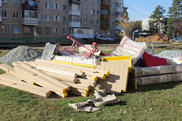 Строительство детской площадки